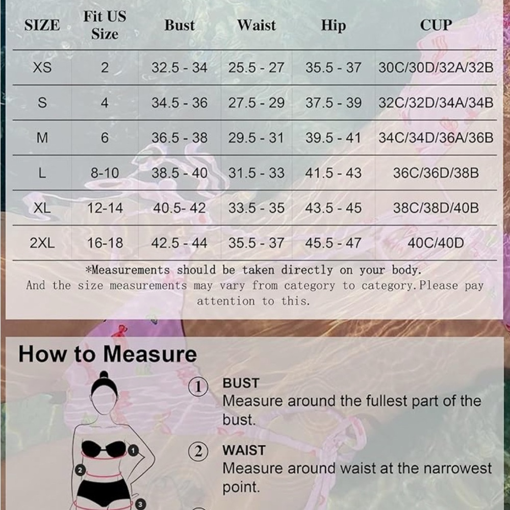 ZAFUL Women's Tankini Twist Front Tummy Control High Waisted Bikini Two Piece - Picture 6 of 6